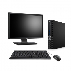 Ordinateur de bureau reconditionné - Dell OptiPlex 7040 Micro - 8Go - 256Go SSD - Ecran 22