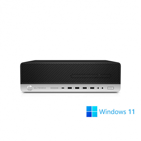 HP EliteDesk 800 G4 SFF - PC de bureau reconditionné - 16Go - 256Go SSD - W11