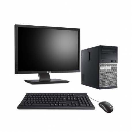 Pack PC bureau reconditionné Dell 9020 Tour + Écran 22 - intel i5