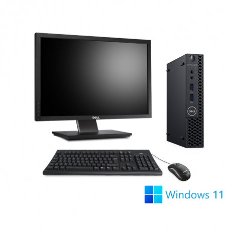 Pack Dell OptiPlex 3070 Micro - 8Go - 256Go SSD + Écran 22" - W11