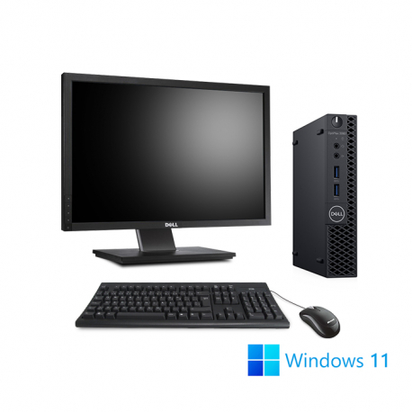 Pack Dell OptiPlex 3060 Micro - 16Go - 256Go SSD - W11 + Écran 22"