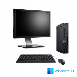 Pack Dell OptiPlex 3060 Micro - 8Go - 512Go SSD - W11 + 24"