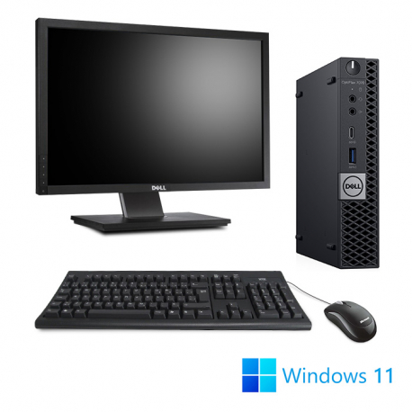 Pack Dell OptiPlex 7070 Micro - 8Go - 512Go SSD - W11 + Écran 22"