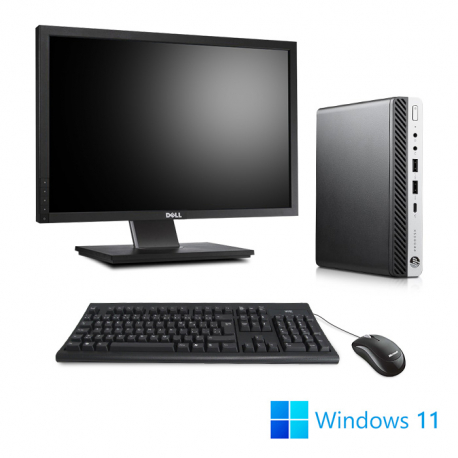 Pack HP ProDesk 600 G4 DM - i5 - 8Go - 256Go SSD + 22"