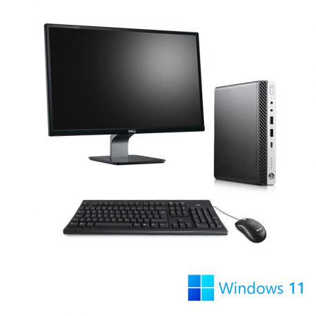 Pack HP ProDesk 600 G4 DM - i5 - 8Go - 256Go SSD + 23"