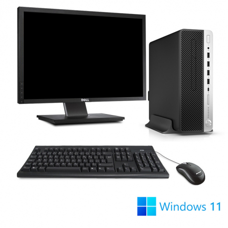 Pack HP ProDesk 600 G4 SFF - G5500 - 8Go - 256 Go SSD + Écran 22" - W11