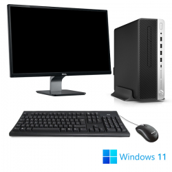 Pack HP ProDesk 600 G4 SFF - G5500 - 8Go - 256 Go SSD + Écran 23" - W11