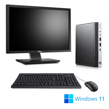 Pack HP ProDesk 600 G5 DM - i3 - 8Go - 256Go SSD + 22"